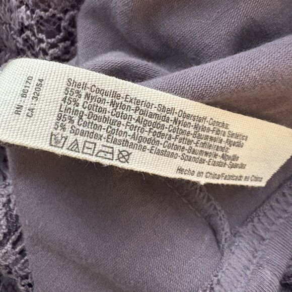 Free People Intimately Purple Peekaboo Lace Slip Dress Womens Size Medium - Picture 6 of 6